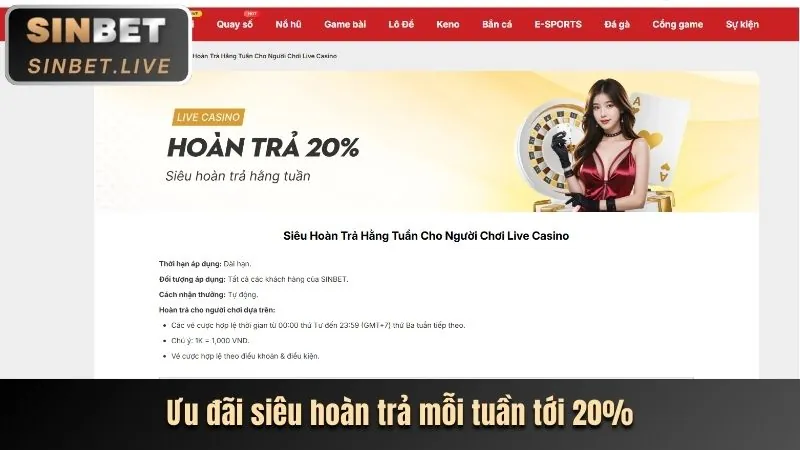 Tỷ lệ thưởng hấp dẫn